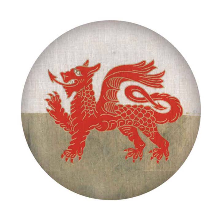 Emblem - Walisisk drage - Wales flag for engroshandel hos The Welsh Gift Shop