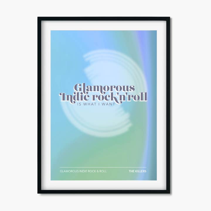 Glamorous Indie Rock and Roll Inspired Print | Music Print for wholesale by Chapter Designs