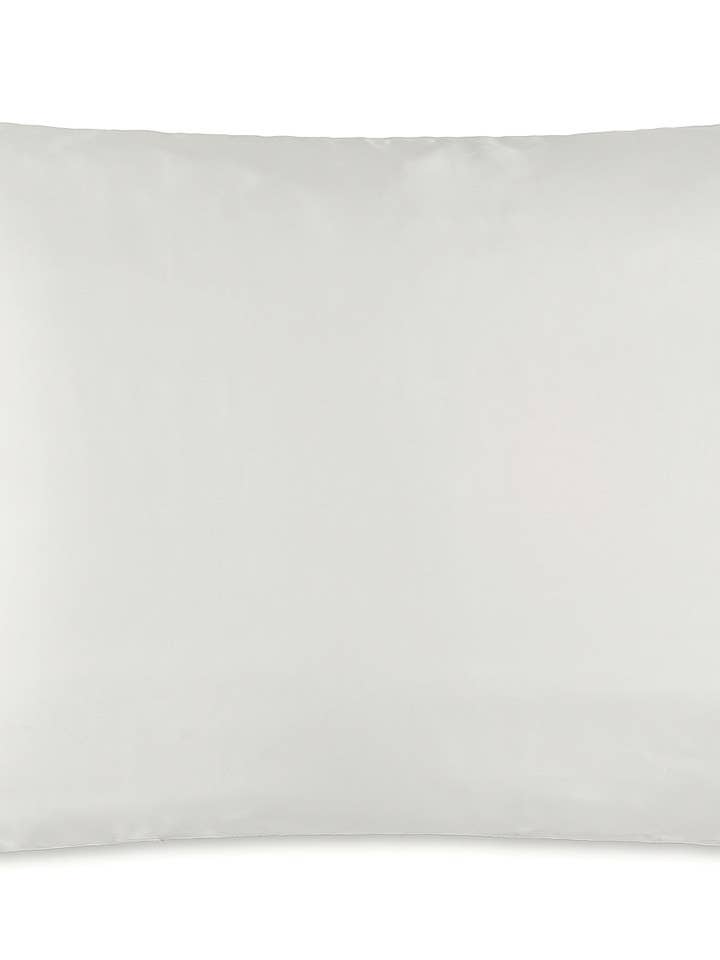 Funda de almohada de seda de morera orgánica embellecedora en blanco perla para venta al por mayor de SYLKE THE LABEL