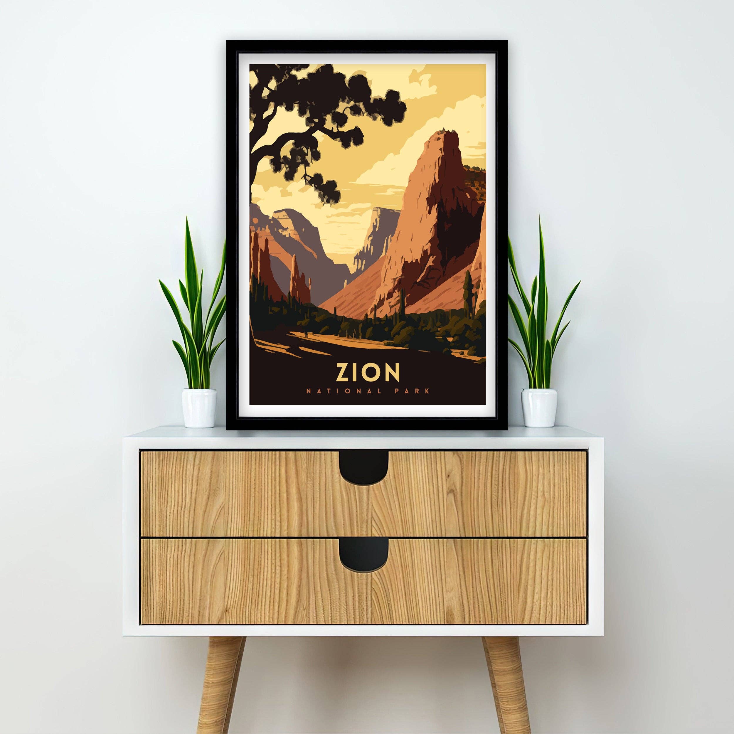 InkNPrintz – wholesale Poster – Zion National Park Art Poster5