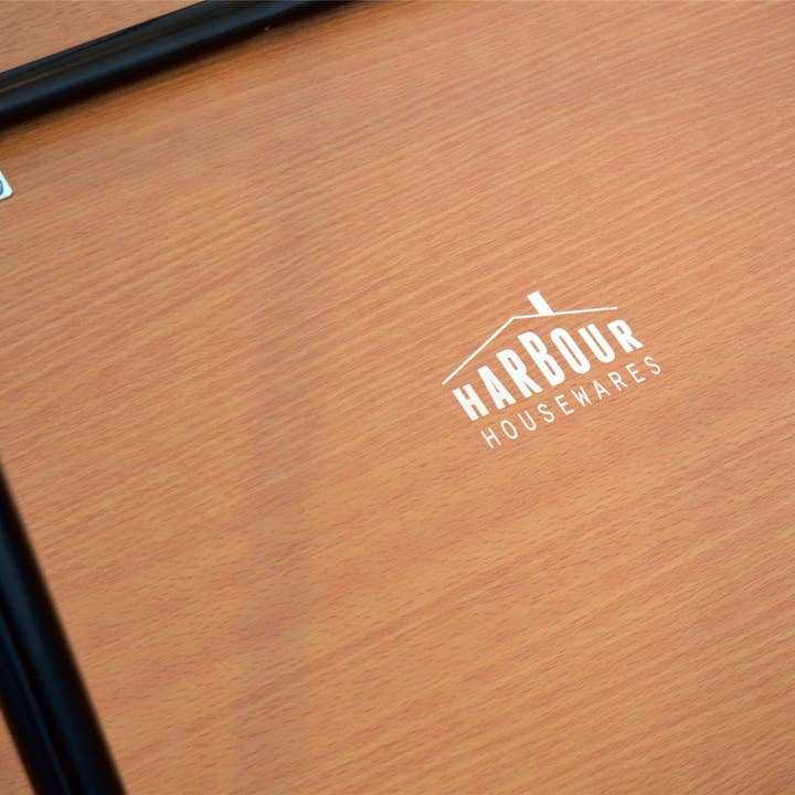 Rinkit Ltd - Wholesale Desk Set - Harbour Housewares Folding Computer Desk - Natural and Black5