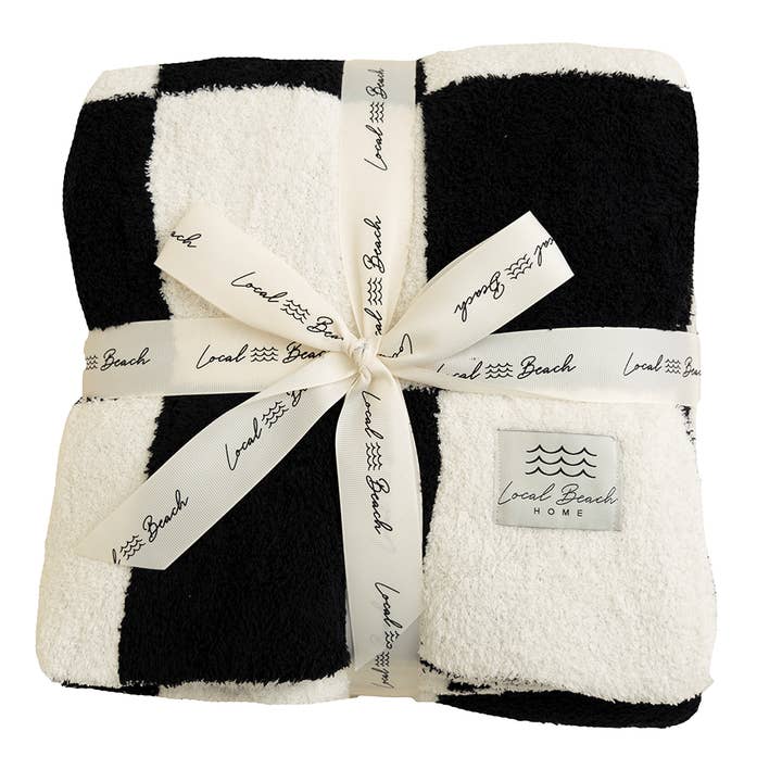 Local Beach - Wholesale Bedding Blanket - Kids & Baby - Checker Luxe Baby Blanket