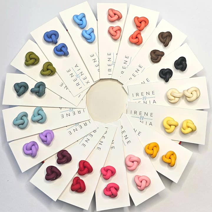 Irene and Xenia - Wholesale Stud/Post Earrings - Knots