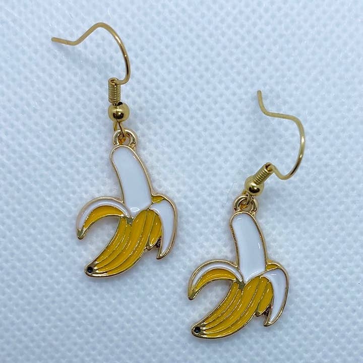 Enstaka bananörhängen för wholesale av Trinkerbell Jewelry