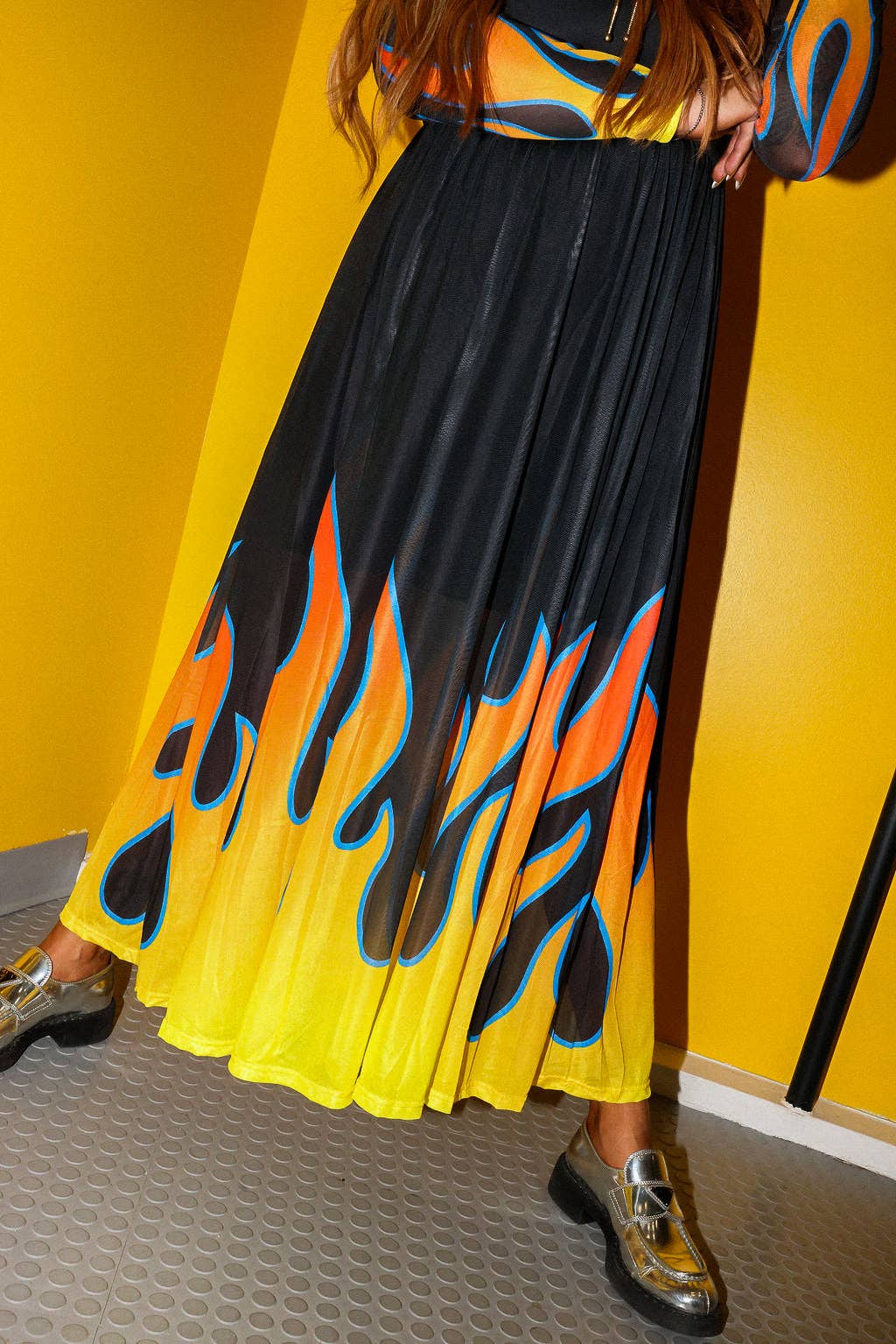 Burnt Toast – wholesale Klänning - Dam – Värmebölja Flamma Nätklänning4