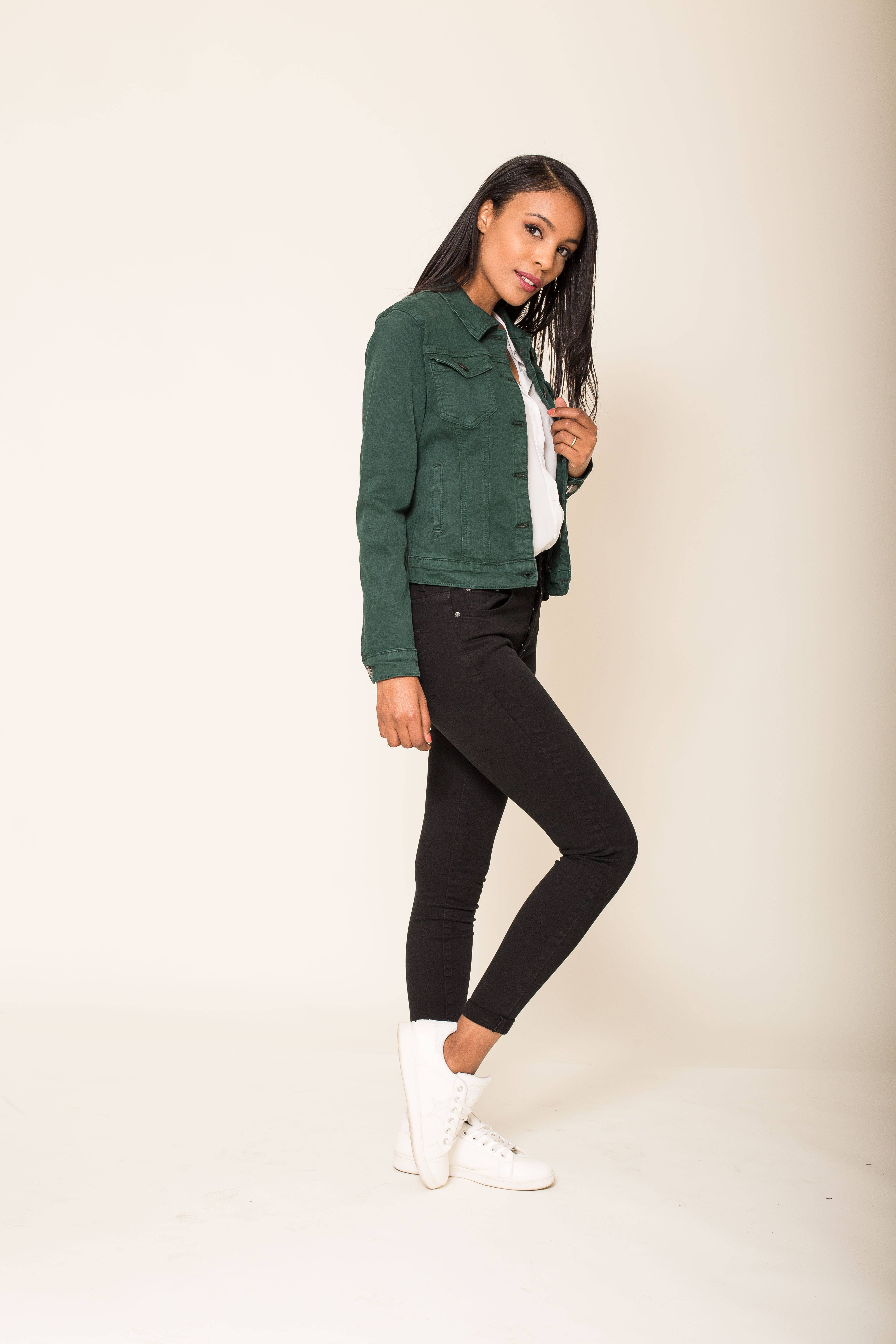 Nina Carter - Wholesale Jas - Dames - Stretch nauwsluitend jack kleur J212A70