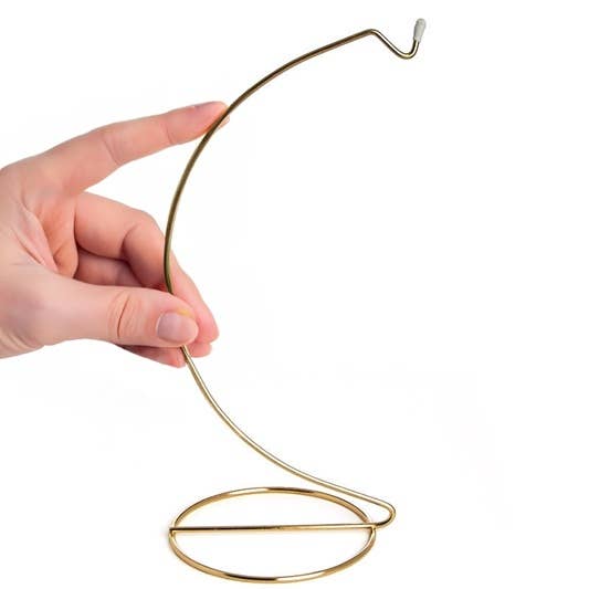 Factory Direct Craft - Wholesale Ornament - 9" Gold Metal Curved Ornament Display Stand 1