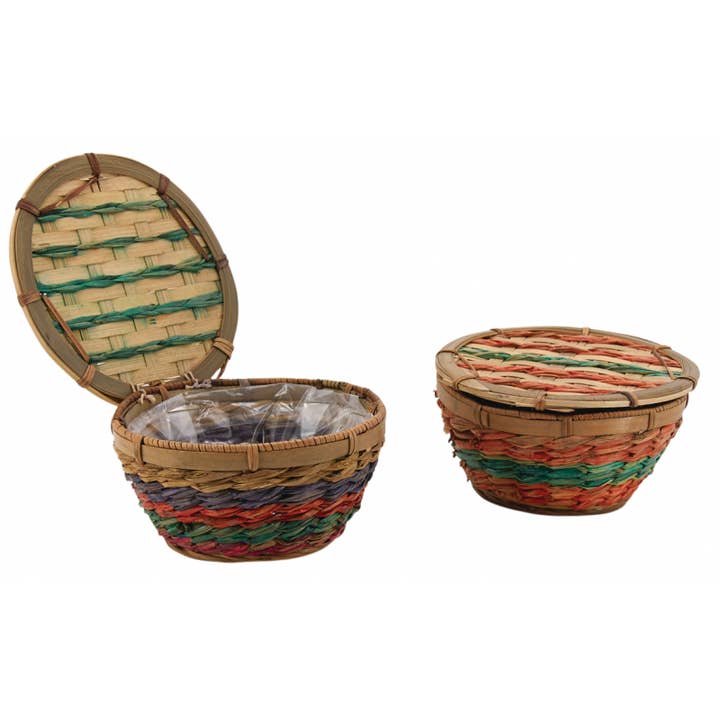 Caja de bambú y paja para venta al por mayor de Aubry Gaspard