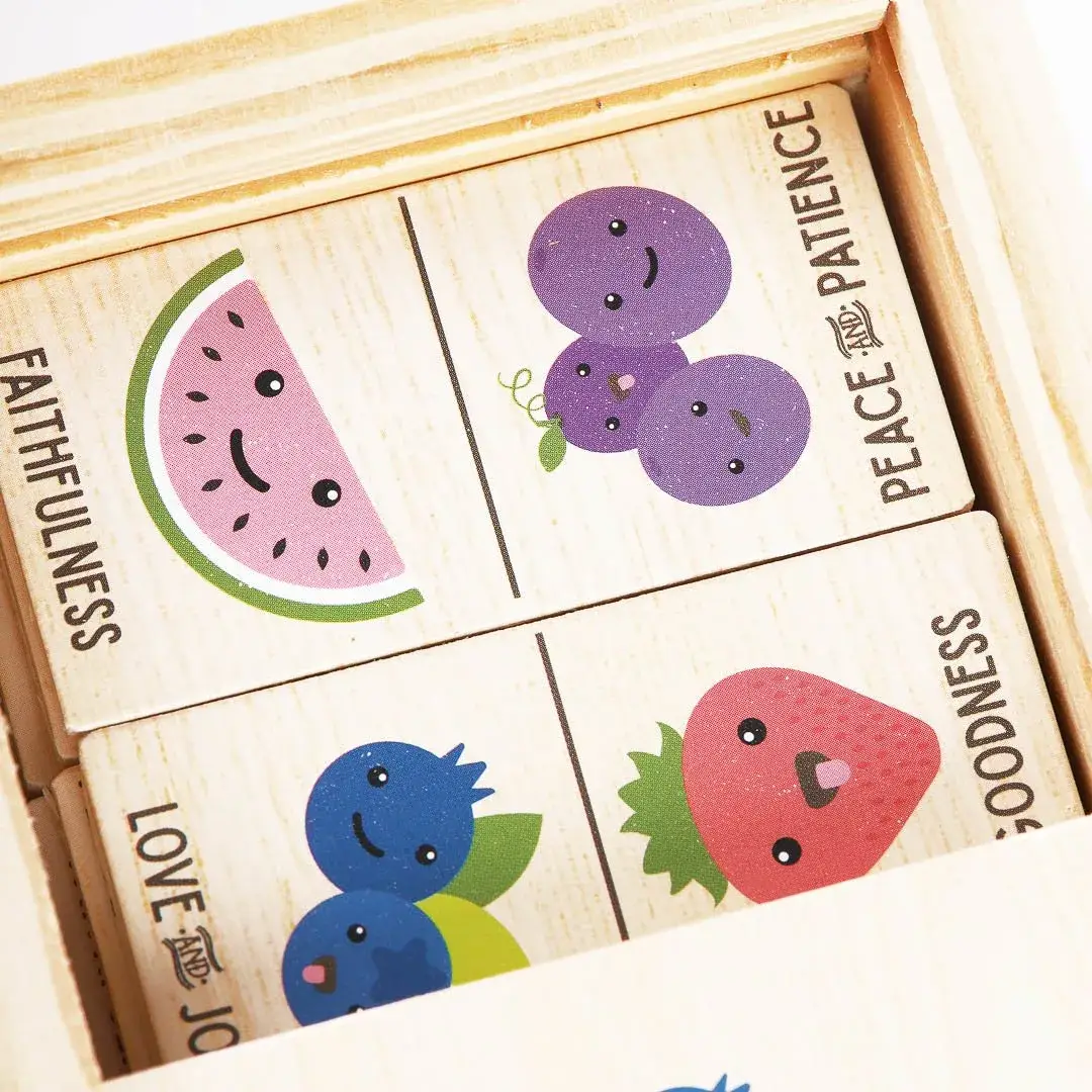 Swanson Christian Products - Wholesale Wood Toy - Kids - Game Dominos Wood Fruit Of The Spirit6