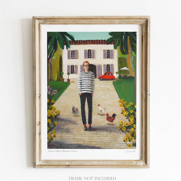Thurston Cuthbert's Pilgrimage To Provence Art Print-8.5X 11 for wholesale by JANET HILL STUDIO
