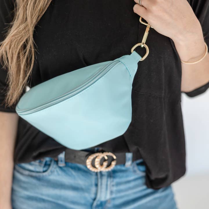 Thomas and Lee Company - Vente Sac ceinture – femme - Sac banane en nylon coloré Hannah avec sangle20