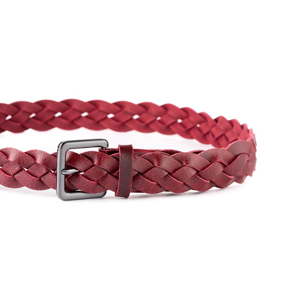 VALTICO - Vente Ceinture – femme - Ceinture tressée en cuir fabriquée en Espagne7