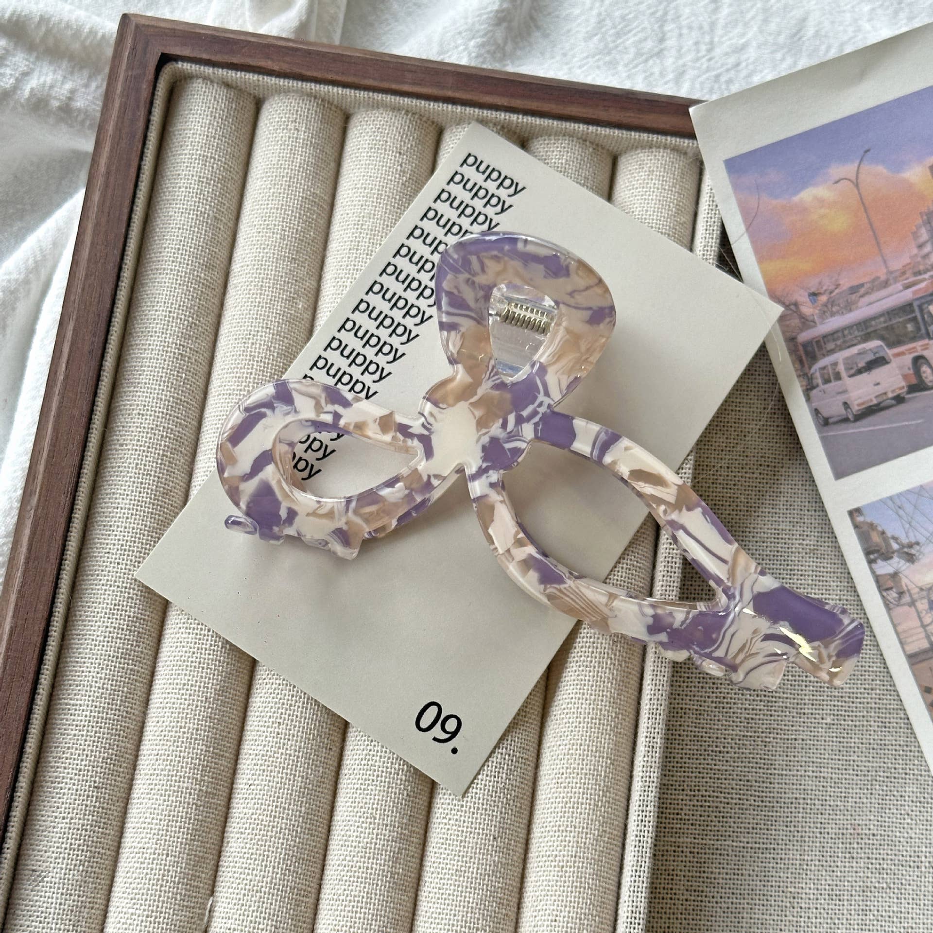 SoapElenGlen – Clips para cabelo - Mulher por atacado – Garra Elegante com Laço, Doce Gancho de Cabelo2