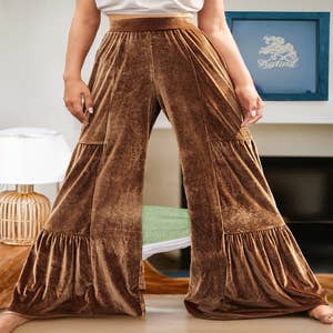 Trending Wholesale velvet flare pants At Affordable Prices