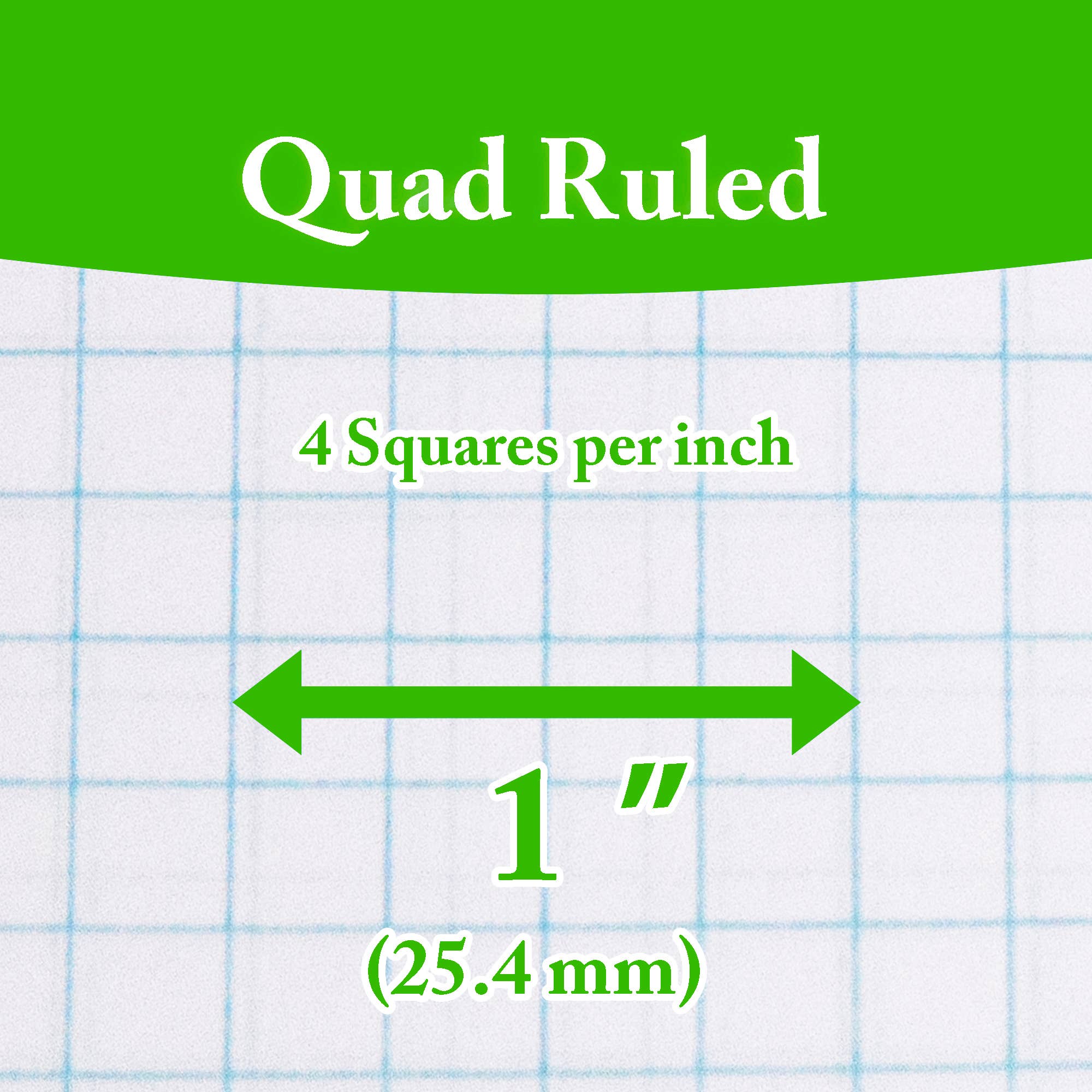 BAZIC Products - Wholesale Notepad - Filler Paper 4-1" Quad-Ruled 100 Ct.2