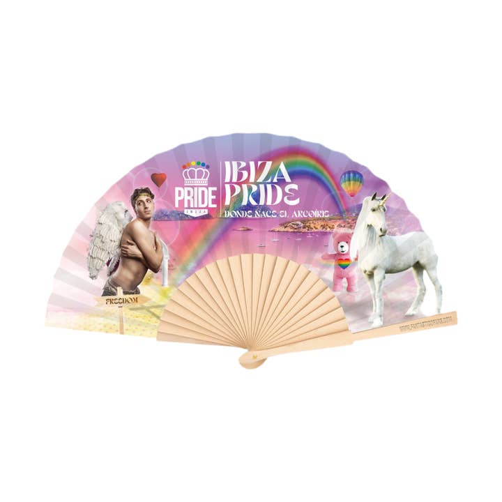 Pride Ibiza Icons 23cm waaier voor wholesale door Fantastico Fans