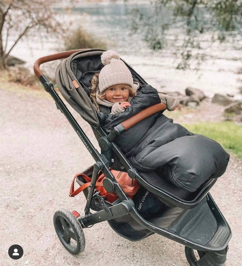 baby luno - Wholesale Pram cover/accessory - baby luno Nordic Footmuff Pram Liner - Classic Black4