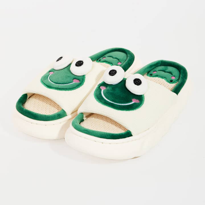 Collections by Fame Accessories - Wholesale Slippers - Women's - Frog Slippers
