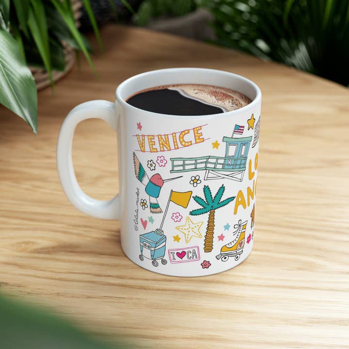LOLALA - Your California Happiness Market 💛 - Wholesale Coffee Mug - Los Angeles Coffee Mug - YELLOW (11oz)