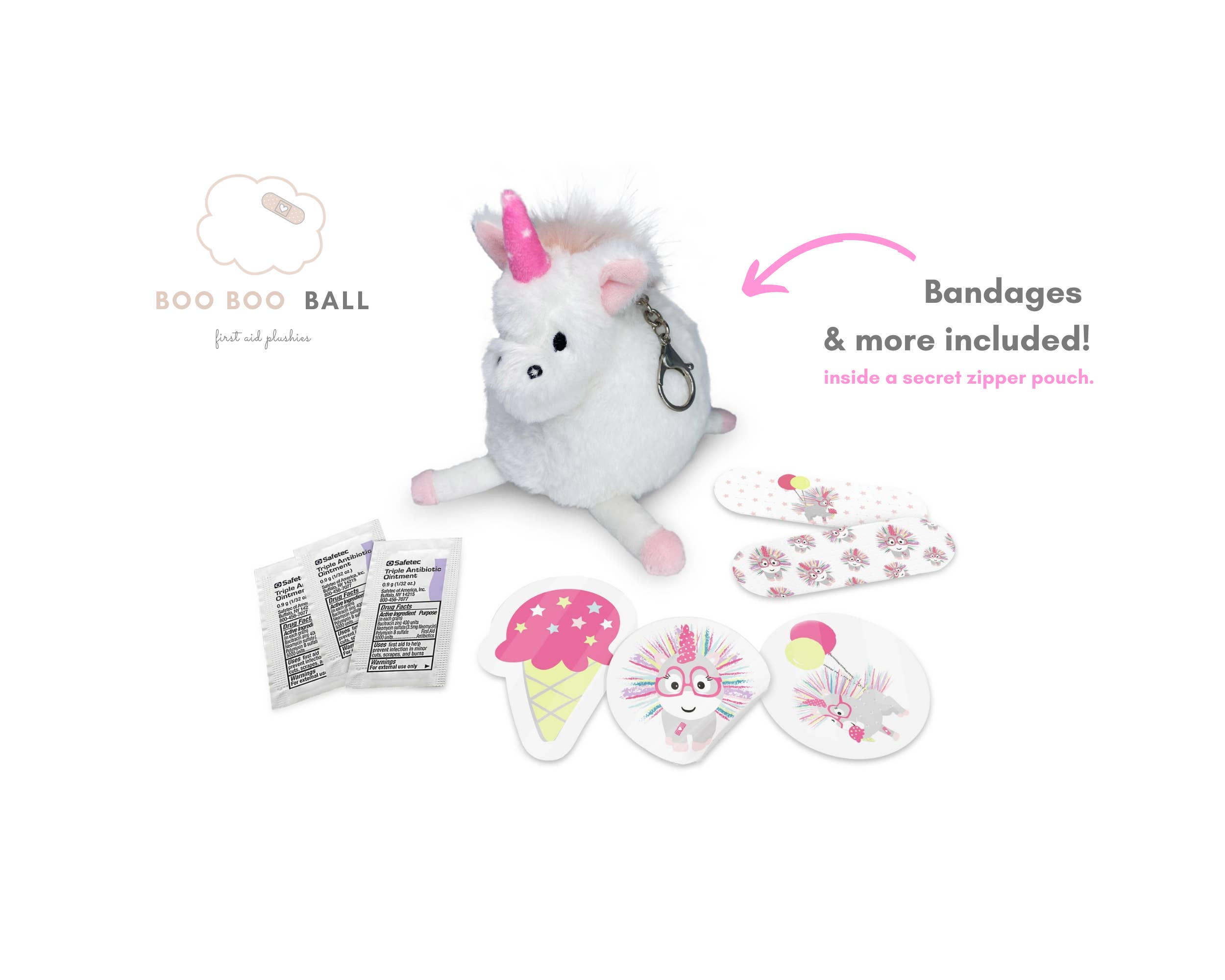 Boo Boo Ball USA – Großhandel Erste-Hilfe-Kasten – Boo-Boo Keychain LILY EIN