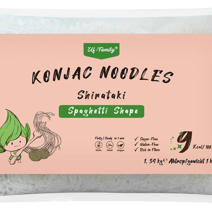Elf-Family Familienpackung Spaghetti von Konjak für Vegan, Ketogene Ernährung, Low Carb Rezepte for wholesale by Missathome GmbH