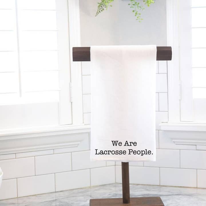 Lacrosse People Flour Sack Tea Towel - Hostess Gift for wholesale by Moman Sales, Inc.