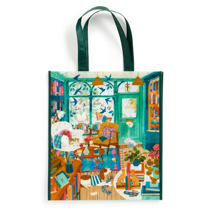 Chronicle Books - Wholesale Grocery/Shopping Bag - Bookshop Afternoon Reusable Shopping Bag