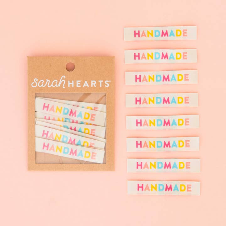 Sarah Hearts - Wholesale Craft Supplies - Colorful Handmade -Â Sewing Woven Clothing Label Tags