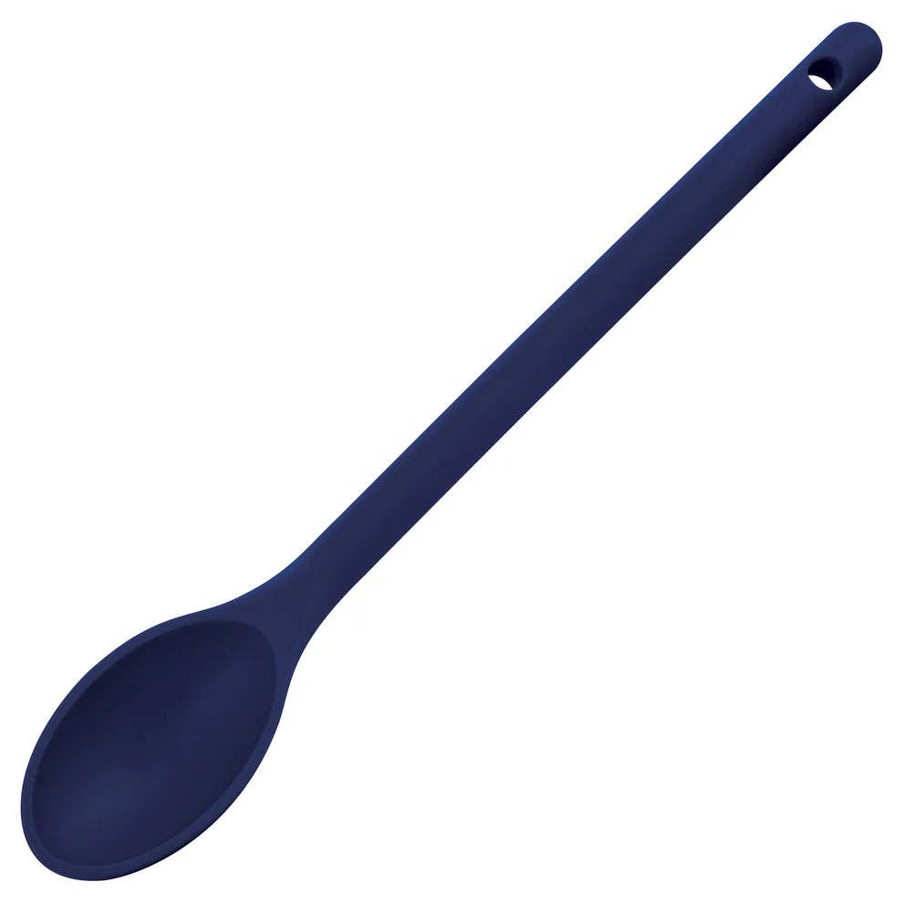 EcoQuality - Wholesale Kitchen Spoon - NS-12B to 15W, 12" Blue to off White Nylon Spoon, EA0