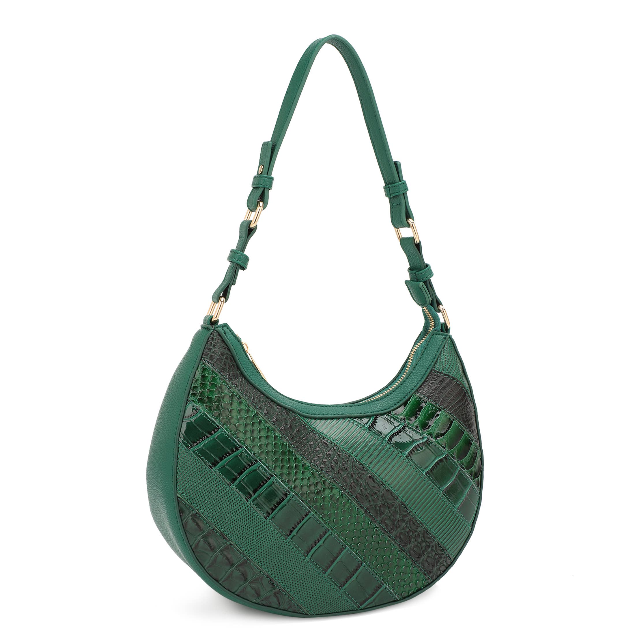 KAYLA+AVA - Wholesale Shoulder Bag - Women's - DINA SHINY ANIMAL PATCHWORK SHOULDER BAG1