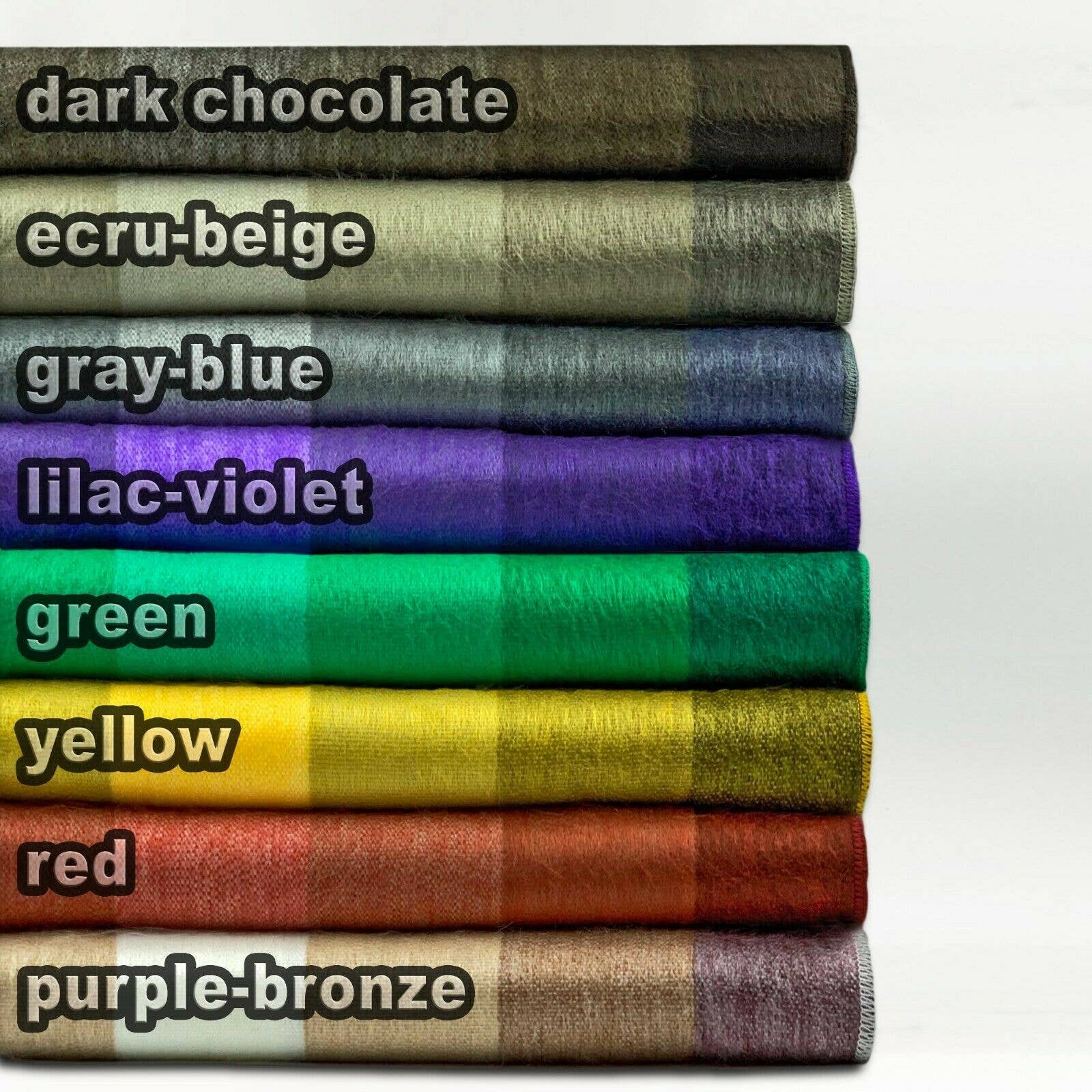 ECUALAMA - Wholesale Throw Blanket - Soft & Warm Baby Alpaca Wool Throw Blanket / Sofa Cover - Queen 90" x 65" - thick stripes pattern9