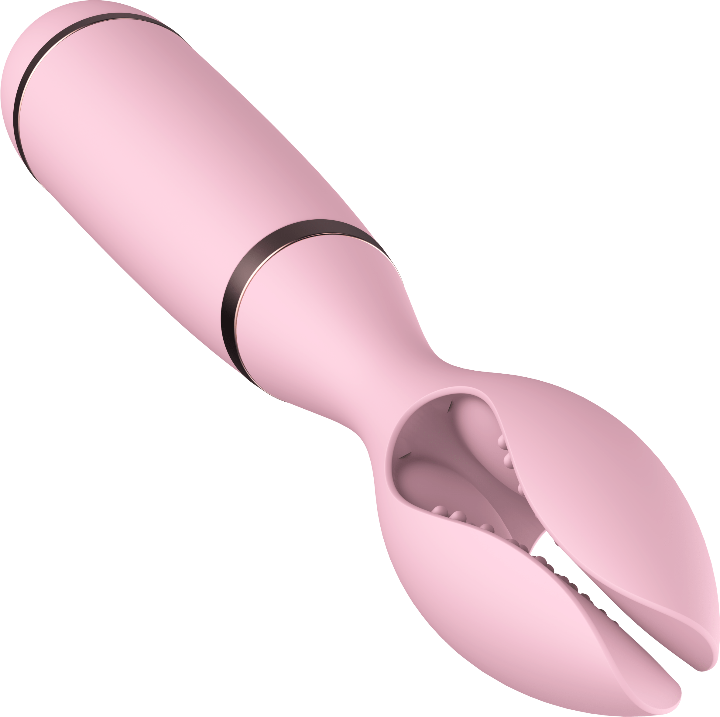 Kinky Pleasure - Wholesale Sex Toy - Power Escorts - BR164 - Couple Pleasure - Couple Vibrator - Rechargeable - Silicone - 19 × 2.75 CM - Pink7