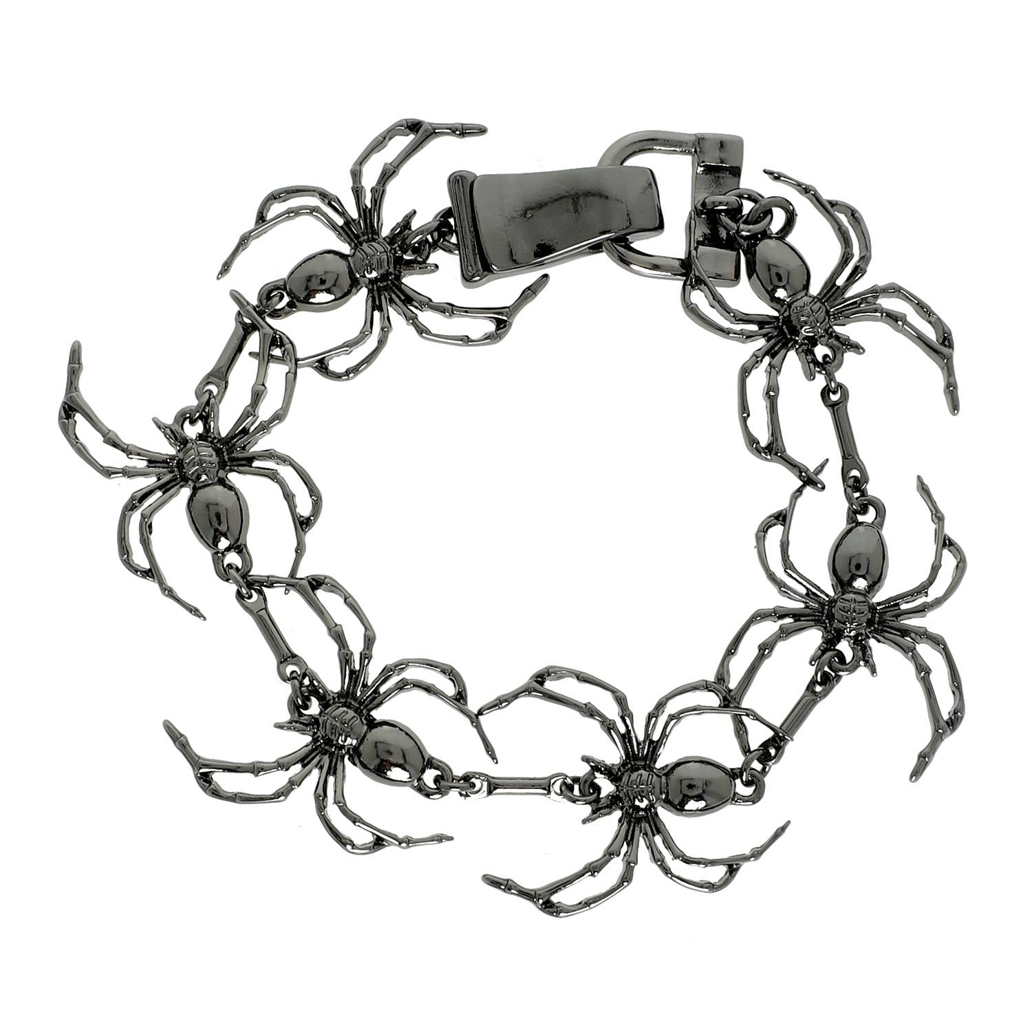SP Sophia Collection - Wholesale Charm/Dangle Bracelet - Halloween Spooky Spider Magnetic Link Bracelet 1