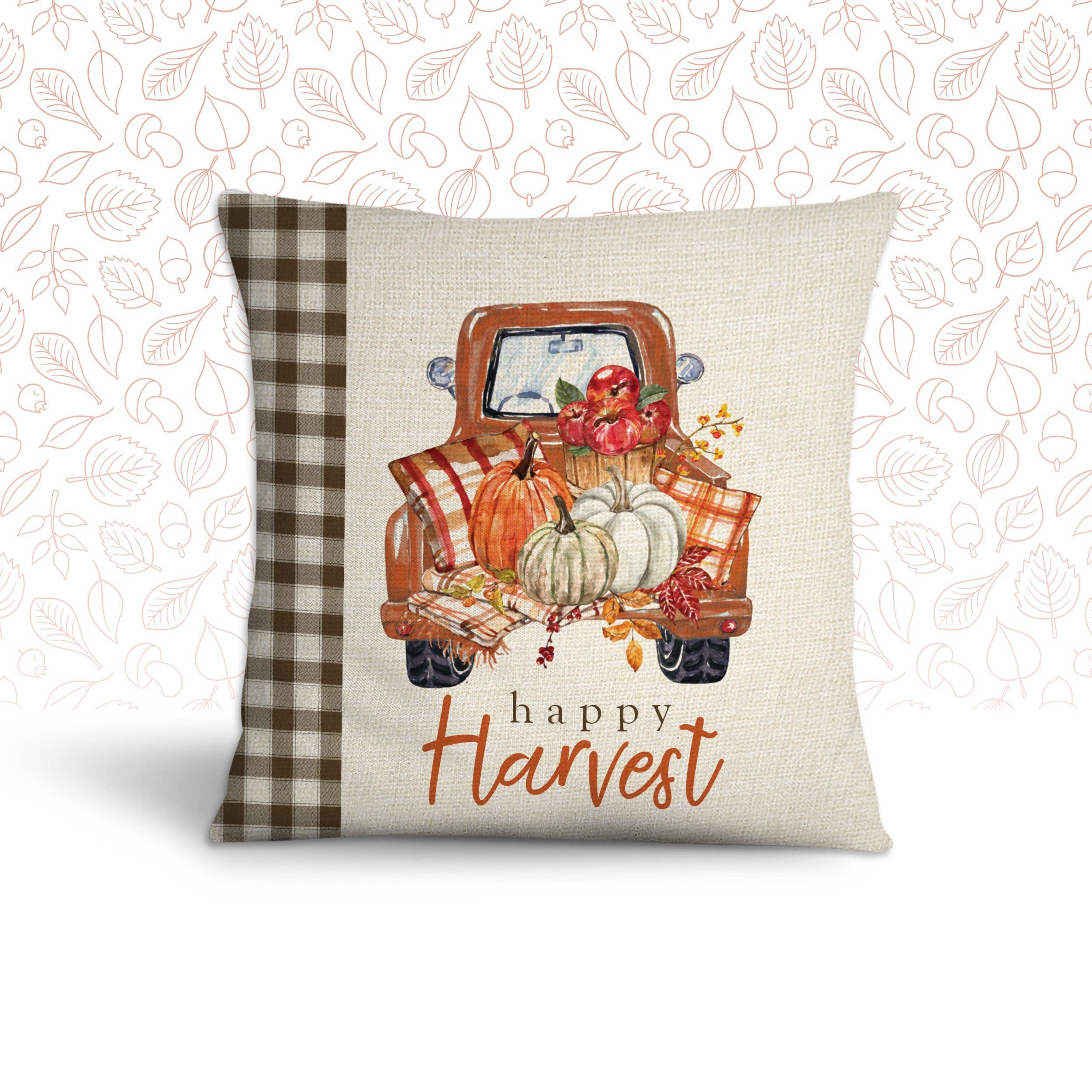 ZA Handmade Wholesale - Wholesale Throw Pillow Cover - Halloween pillowcase | fall rustic truck pillow cover fall4
