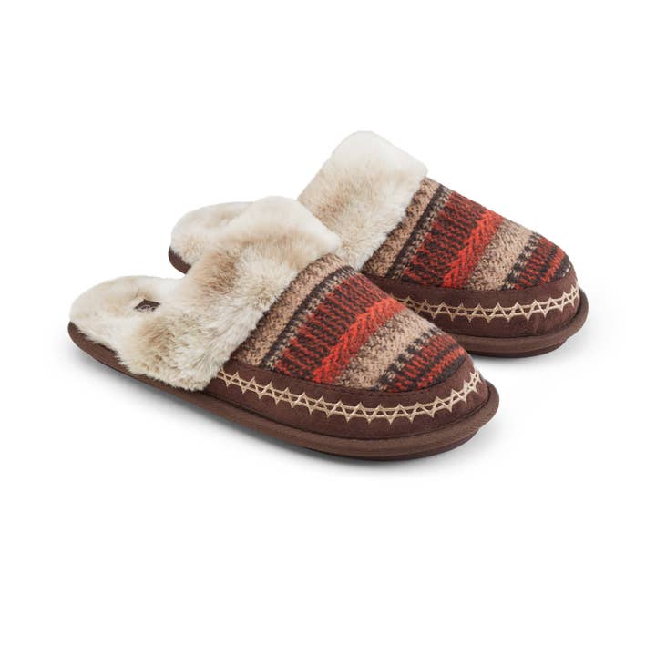 Cheyenne Muleâ„¢ - Rust Warm and Fuzzy Slipper for wholesale on Faire