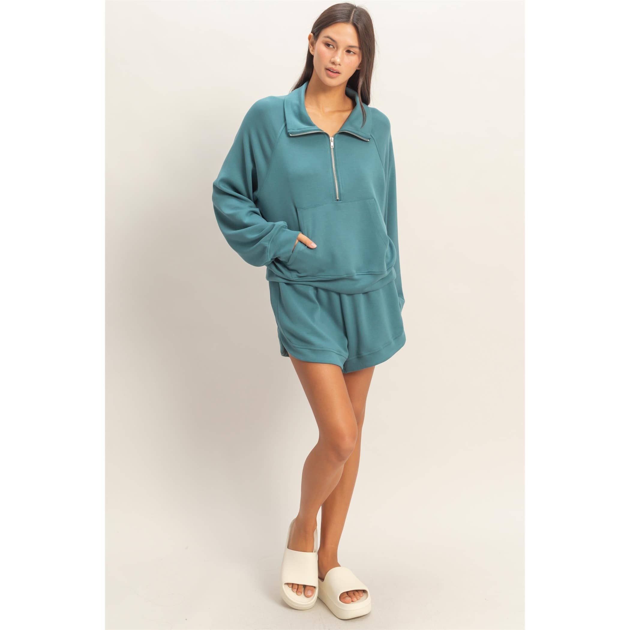 HYFVE - Wholesale Sweatshirt - Women's - Half-Zip Collar Pullover28