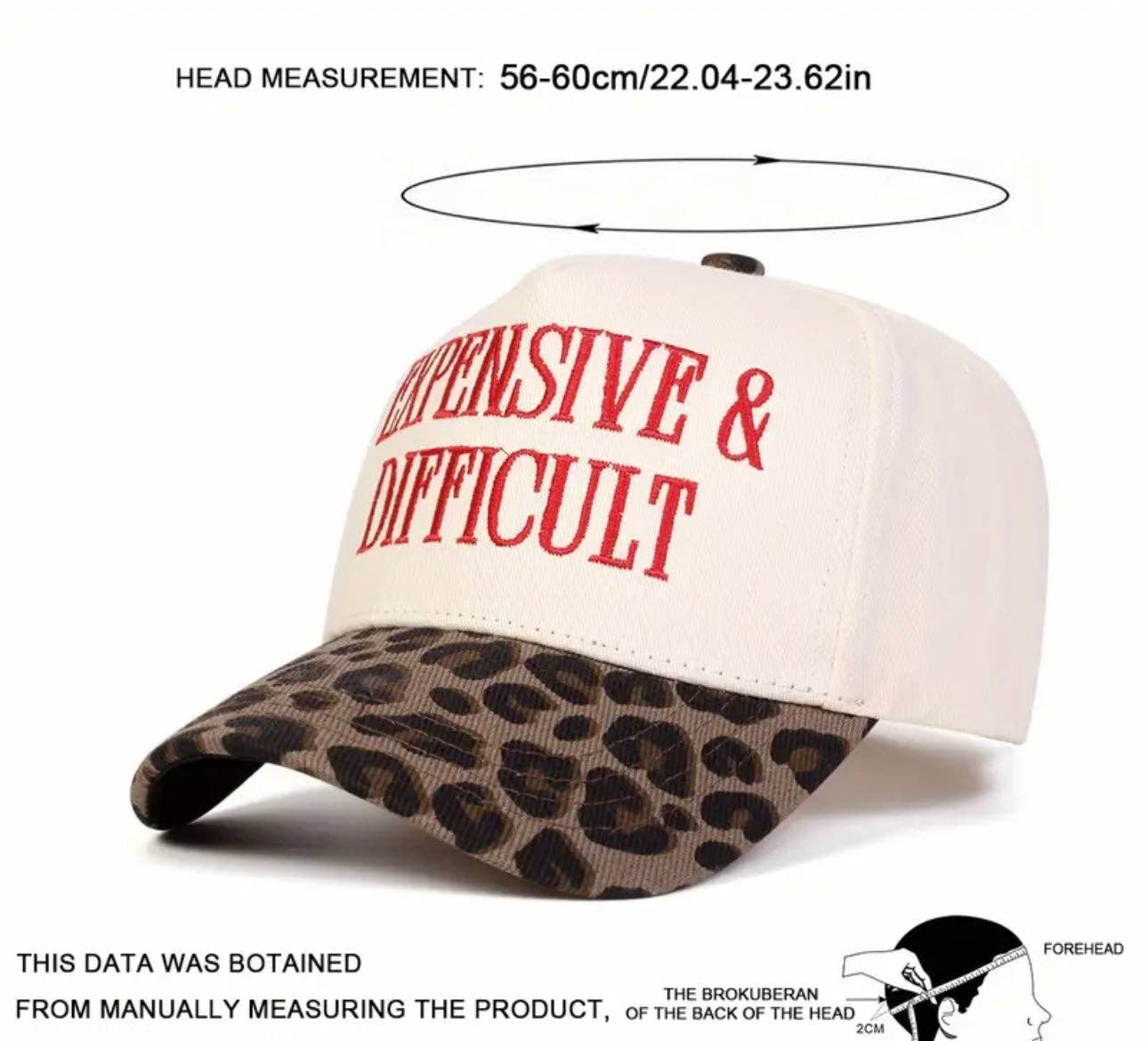 Tatter'd Royals - Wholesale Trucker Hat - Women's - “Expensive and Difficult” Leopard Embroidered Canvas Hat2