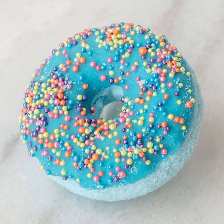 Mini Lavender Donut Bath Bomb for wholesale by Green Bubble Gorgeous