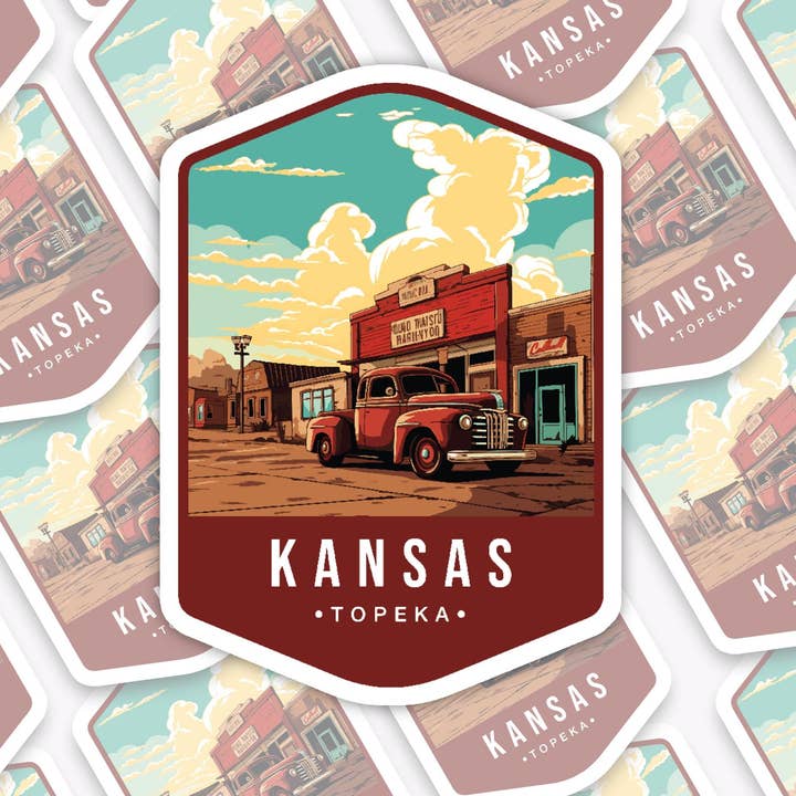 Handmade Vinyl sticker- "Kansas State" for wholesale by With Love, Ell