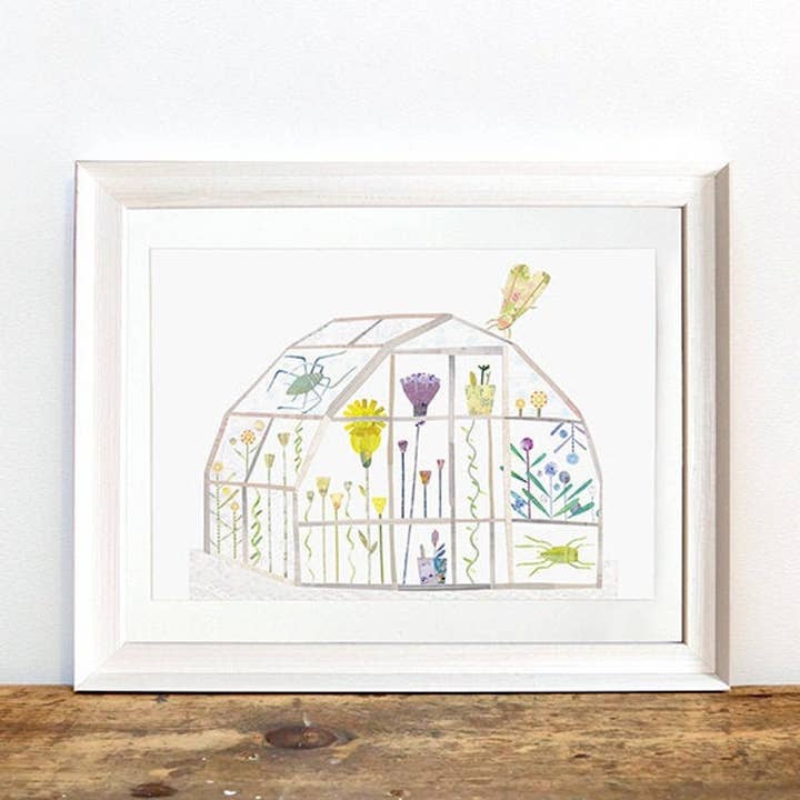 Cool Greenhouse A4 Print for wholesale by Paperwhale Cards & Paper Goods
