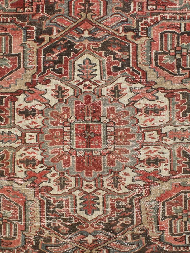 Semi Antik Anya Rust/Brun Tæppe, 7'7 „x 11'5" for engroshandel hos Noori Rug