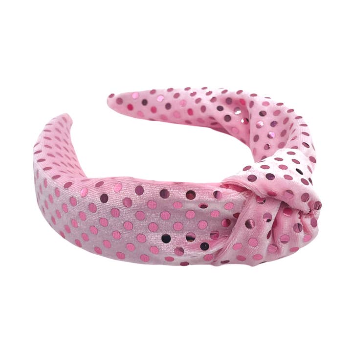 Rosa Disco Diva Hårt Hårband för wholesale av The Happy Headband Co