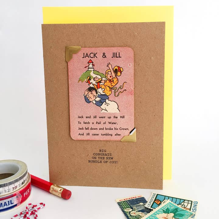 BIG CONGRATS ON THE NEW BUNDLE OF JOY! Greeting Card for wholesale by fracas studios.