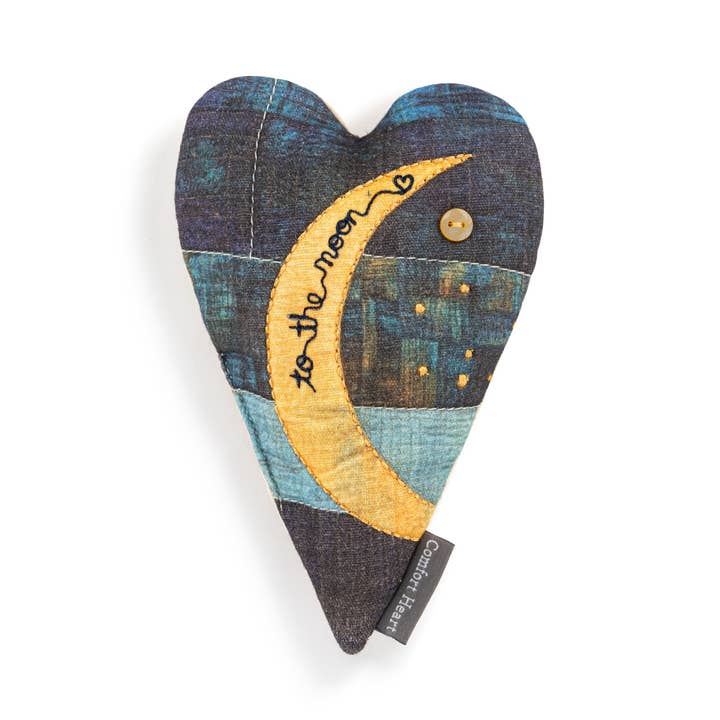 To The Moon Comfort Heart - 5x6.5in for wholesale by DEMDACO