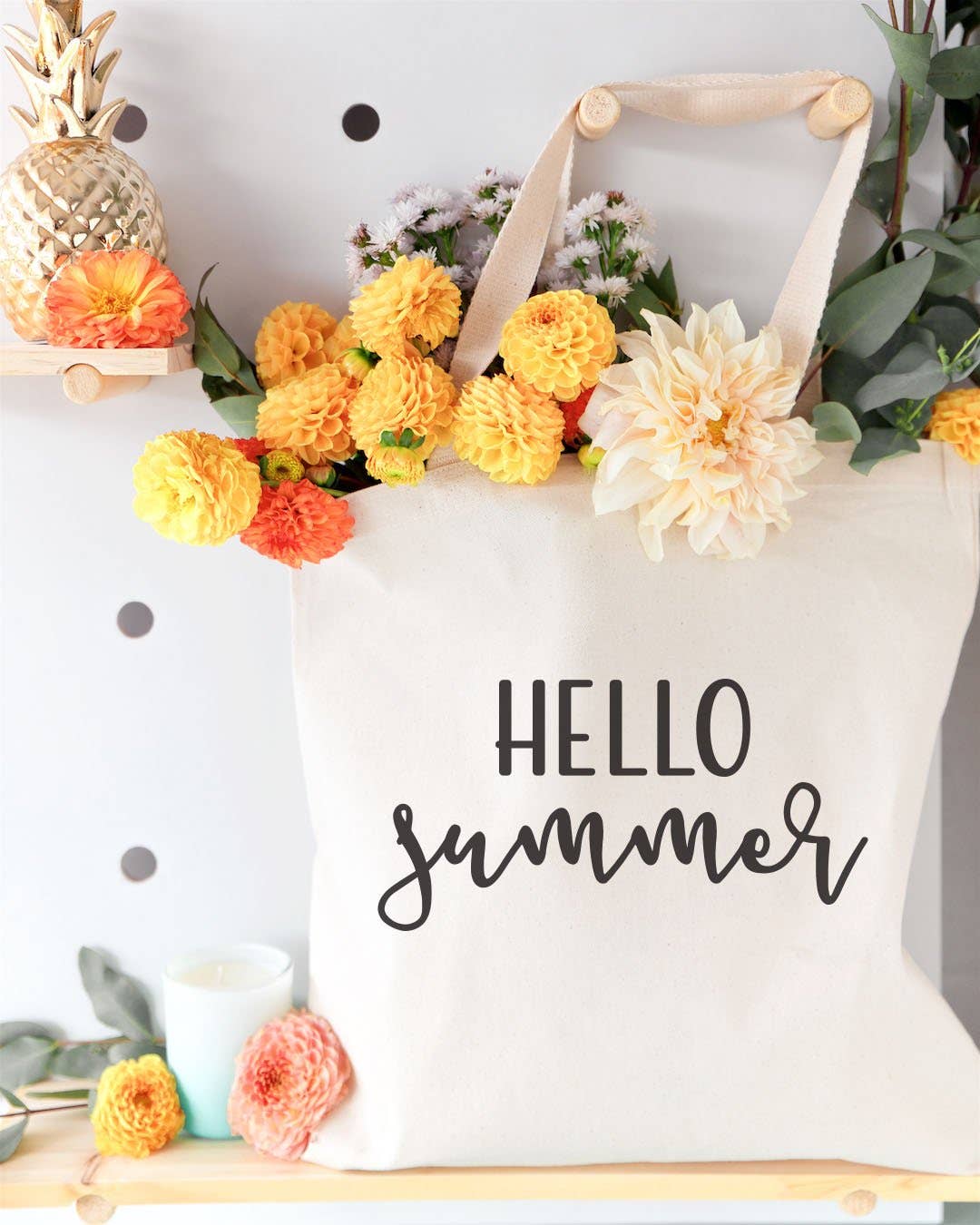The Cotton & Canvas Co. - Wholesale Tote Bag - Women's - Hello Summer Tote and Handbag1