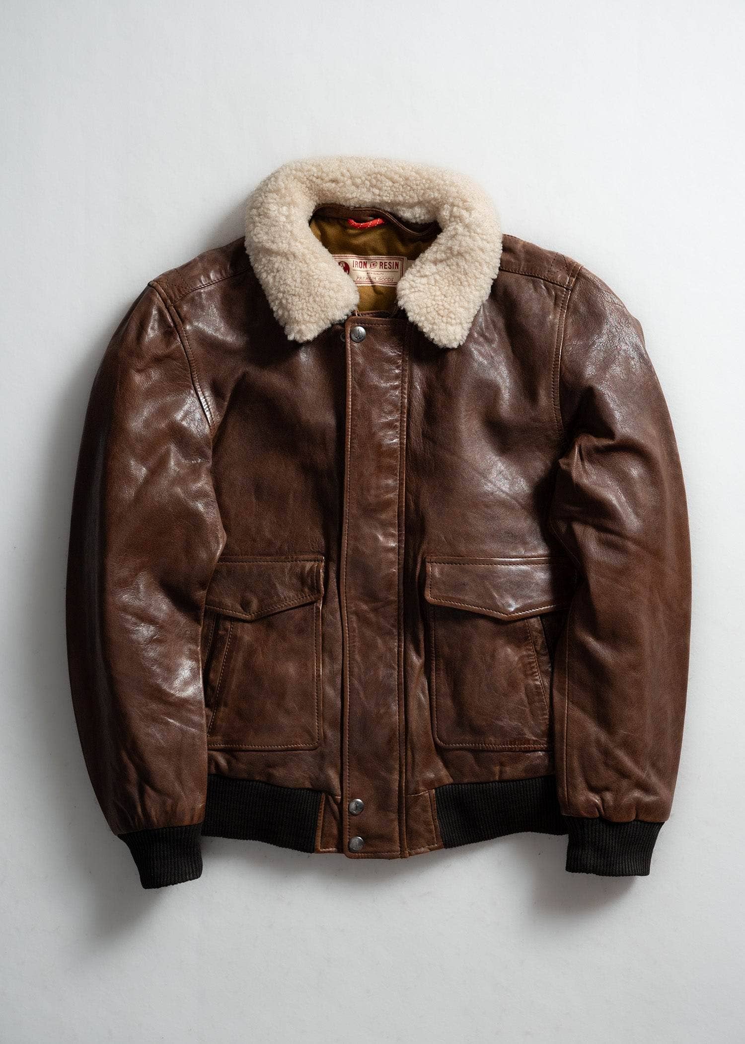 Iron & Resin – wholesale Leather jacket – Men′s – Hanson Cow Leather Jacket0