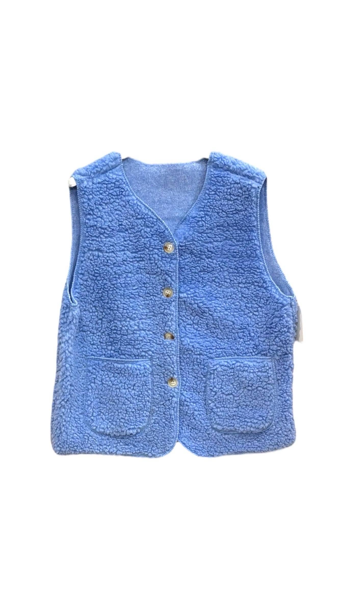 Moonsun - Venta al por mayor Chaleco de abrigo - Mujer - Chaleco sin mangas de piel de oveja con botones6