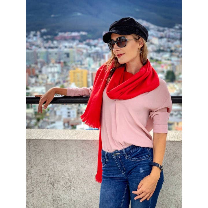 Timeless Accent Alpaca Shawl for wholesale by Choice Alpaca Products