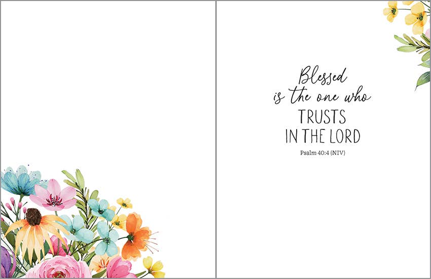 GINA B DESIGNS - Wholesale Thinking of You Card - With Scripture Thinking of You Greeting Card - Flower Market1