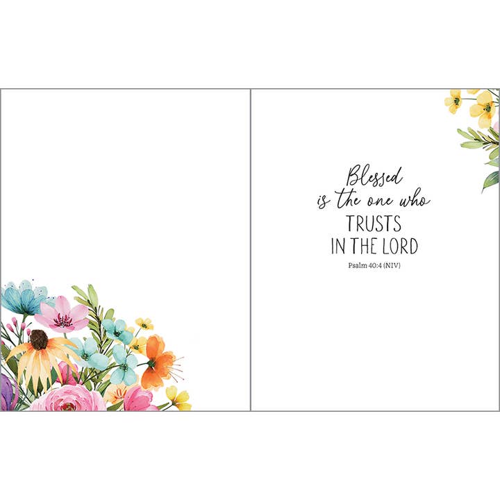 GINA B DESIGNS - Wholesale Thinking of You Card - With Scripture Thinking of You Greeting Card - Flower Market1